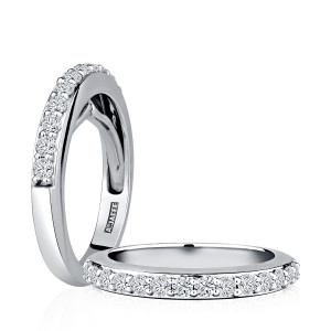 A.JAFFE 14 Karat Classic Diamond Wedding Ring XMRCRD3600