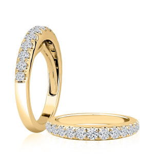 A.JAFFE 14 Karat Classic Diamond Wedding Ring XMRCRD3602