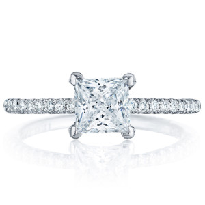 Tacori HT254515PR55 18 Karat Petite Crescent Engagement Ring