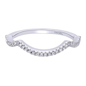 Gabriel 14 Karat Contemporary Wedding Band WB9512W44JJ