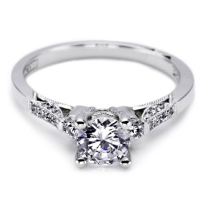 Tacori Platinum Solitaire Engagement Ring 2590RD55