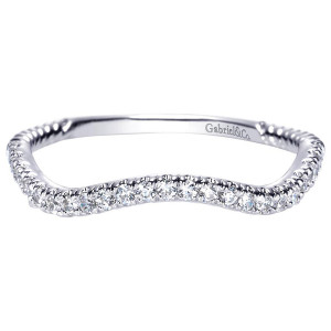 Gabriel 14 Karat Contemporary Wedding Band WB8563W44JJ