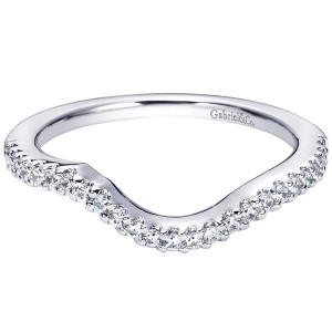 Gabriel 14 Karat Contemporary Wedding Band WB5568W44JJ