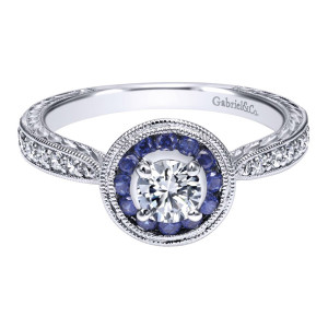 Gabriel 14 Karat Victorian Engagement Ring ER911587R0W44SA