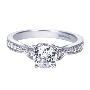 Gabriel 14 Karat Contemporary Engagement Ring ER8005W44JJ