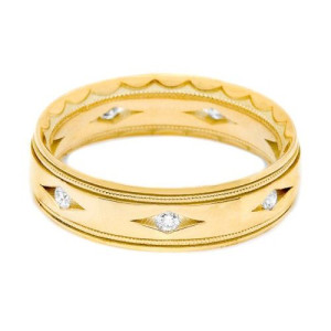 Tacori 866YD 18 Karat Crescent Wedding Band