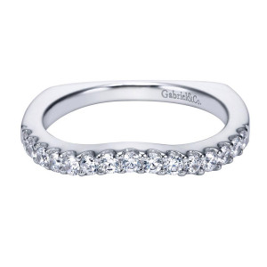 Gabriel 14 Karat Contemporary Wedding Band WB4019W44JJ