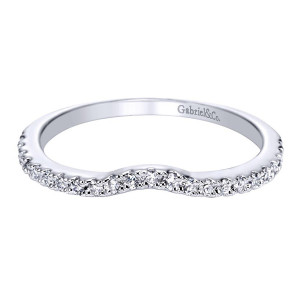 Gabriel 14 Karat Contemporary Wedding Band WB5375W44JJ