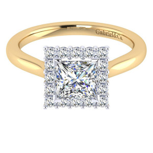 Gabriel 14 Karat Contemporary Engagement Ring ER7499M44JJ
