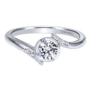 Gabriel 14 Karat Contemporary Engagement Ring ER911959R0W44JJ