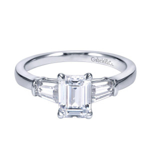 Gabriel 14 Karat Contemporary Engagement Ring ER7791W43JJ
