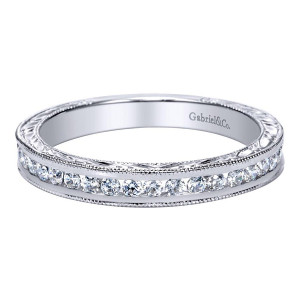 Gabriel 14 Karat Victorian Wedding Band WB8552W44JJ