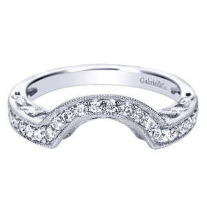 Gabriel 14 Karat Victorian Wedding Band WB4240W44JJ