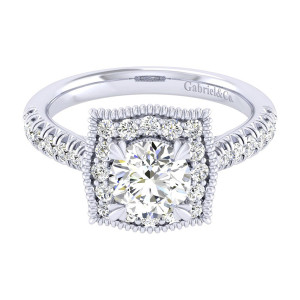 Gabriel 14 Karat Perfect Match Engagement Ring ER039B4AAW44JJ