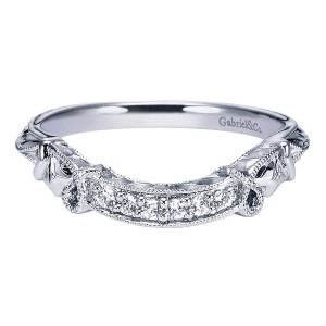 Gabriel 14 Karat Victorian Wedding Band WB5438W44JJ