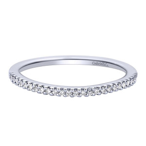 Gabriel 14 Karat Contemporary Wedding Band WB9402W44JJ