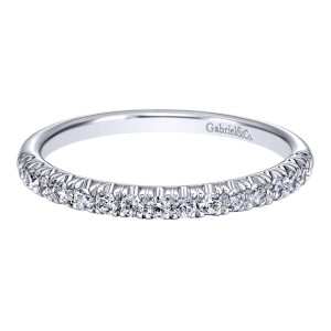 Gabriel 14 Karat Contemporary Wedding Band WB10907W44JJ