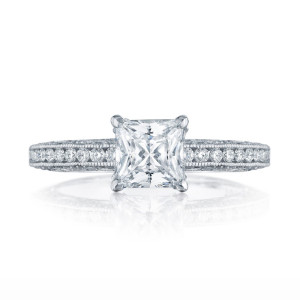 Tacori HT2553PR6 18 Karat Classic Crescent Engagement Ring
