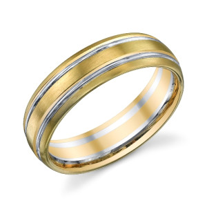 273011 Christian Bauer 14 Karat Two-Tone Wedding Ring / Band