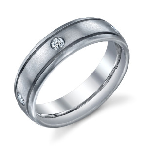 244574 Christian Bauer Platinum Diamond Wedding Ring / Band