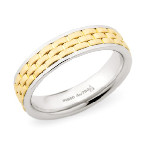 274258 Christian Bauer Platinum & 18 Karat Wedding Ring / Band