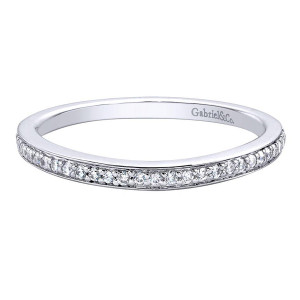 Gabriel 14 Karat Contemporary Wedding Band WB9610W44JJ