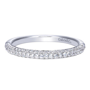 Gabriel 14 Karat Contemporary Wedding Band WB7814W44JJ