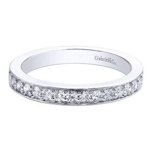 Gabriel 14 Karat Contemporary Wedding Band WB9762W44JJ