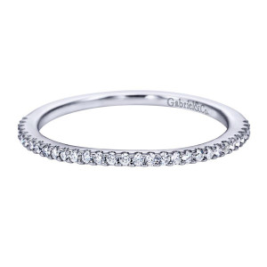 Gabriel 14 Karat Contemporary Wedding Band WB7276W44JJ
