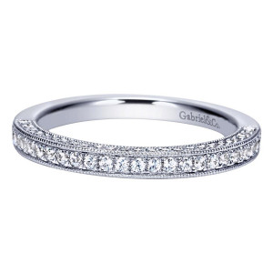 Gabriel 14 Karat Victorian Wedding Band WB8215W44JJ