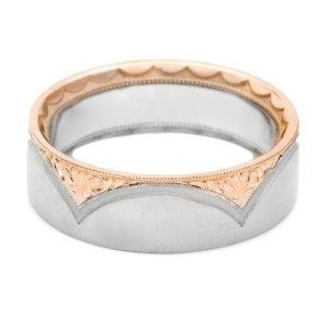 Tacori 947WRSE 18 Karat Crescent Wedding Band