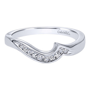Gabriel 14 Karat Contemporary Wedding Band WB10307W44JJ