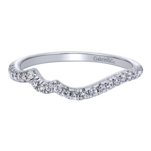 Gabriel 14 Karat Contemporary Wedding Band WB10173W44JJ