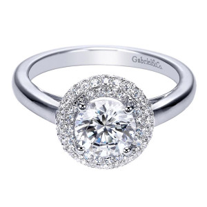 Gabriel 14 Karat Contemporary Engagement Ring ER7821W44JJ