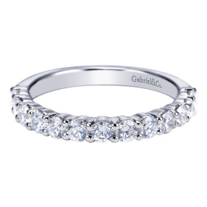 Gabriel 14 Karat Contemporary Wedding Band WB4234W44JJ