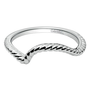 Gabriel 14 Karat Contemporary Wedding Band WB8482W4JJJ