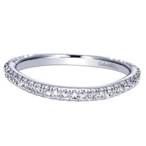 Gabriel 14 Karat Contemporary Wedding Band WB8562W44JJ