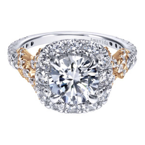 Gabriel 18 Karat Contemporary Engagement Ring ER11972R6T83JJ