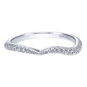 Gabriel 14 Karat Contemporary Wedding Band WB10068W44JJ