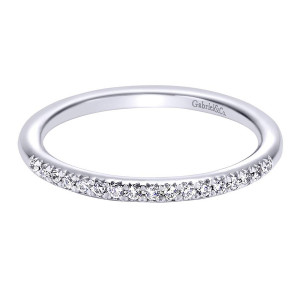 Gabriel 14 Karat Contemporary Wedding Band WB6346W44JJ