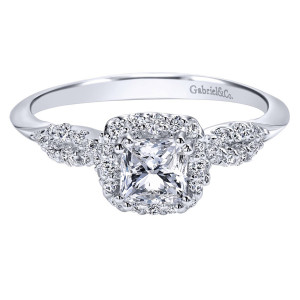 Gabriel 14 Karat Contemporary Engagement Ring ER911790S2W44JJ