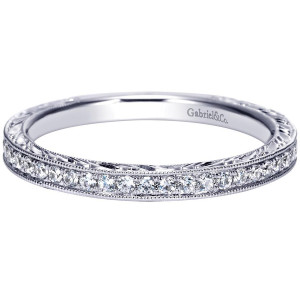 Gabriel 14 Karat Victorian Wedding Band WB8922W44JJ