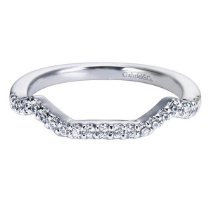 Gabriel 14 Karat Contemporary Wedding Band WB5795W44JJ