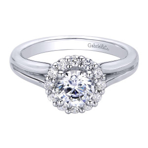 Gabriel 14 Karat Contemporary Engagement Ring ER9391W44JJ