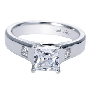 Gabriel 14 Karat Contemporary Engagement Ring ER7895W44JJ