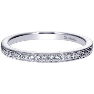 Gabriel 14 Karat Victorian Wedding Band WB8991W44JJ