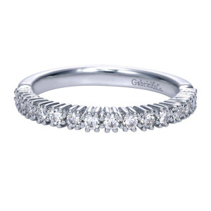 Gabriel 14 Karat Contemporary Wedding Band WB4232W44JJ