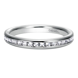 Gabriel 14 Karat Contemporary Wedding Band WB8194W44JJ