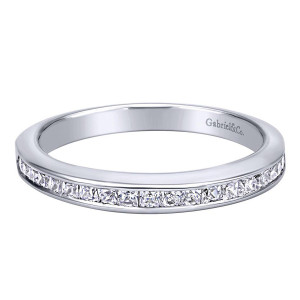 Gabriel 14 Karat Contemporary Wedding Band WB9704W44JJ