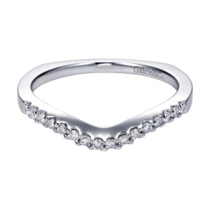 Gabriel 14 Karat Contemporary Wedding Band WB6545W44JJ